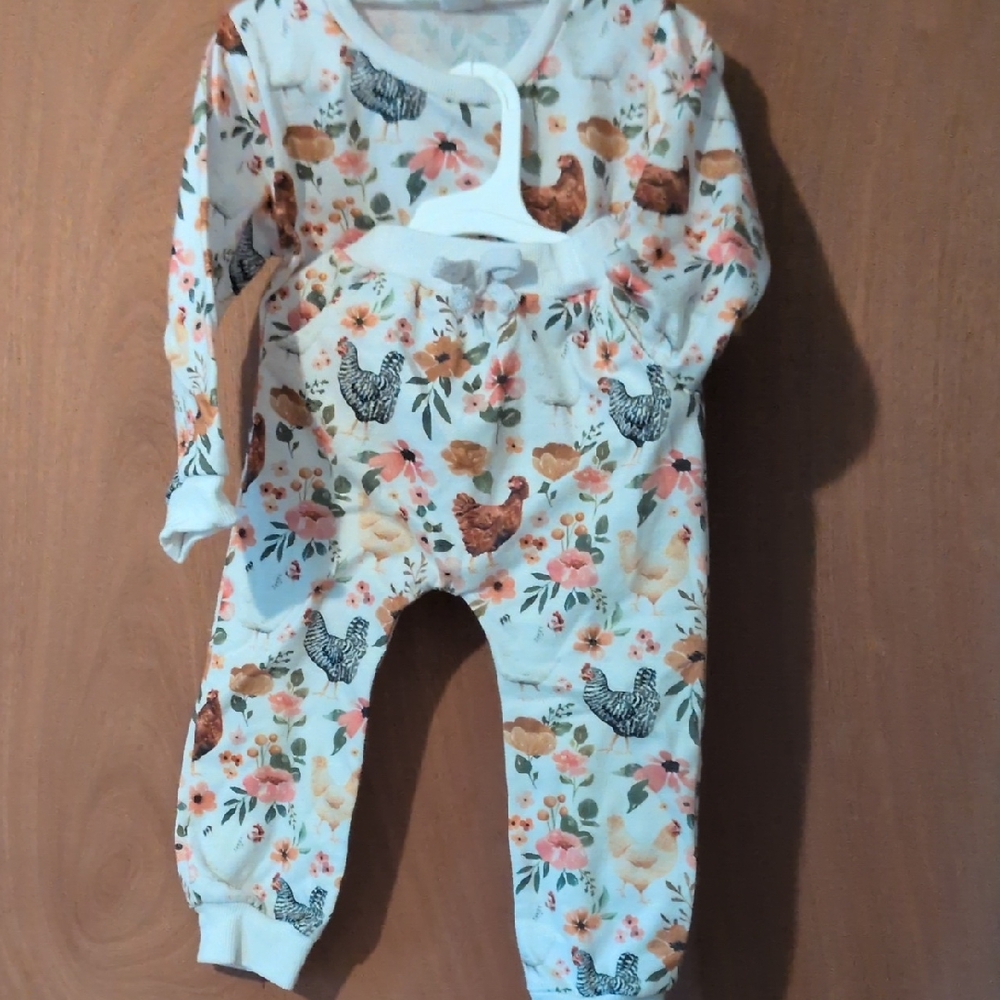 Floral Chicken Sweatsuit